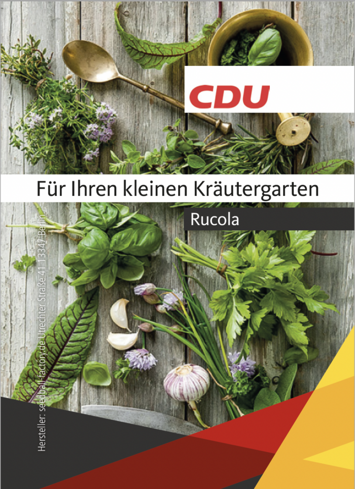 CDU-Samentütchen Rucola