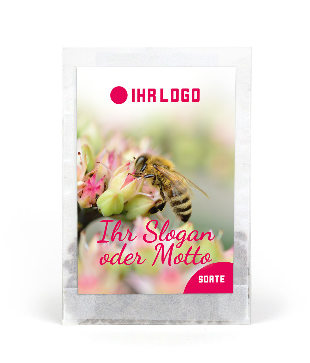 Samentütchen Bienenwiese als Werbegeschenk
