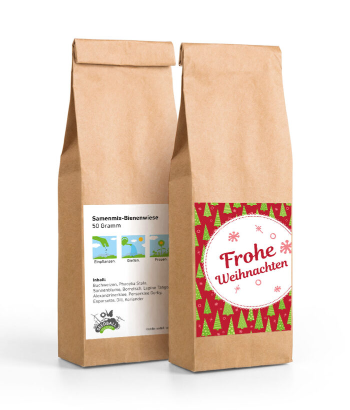 Samentüte groß | Designvorlage Weihnachten 1