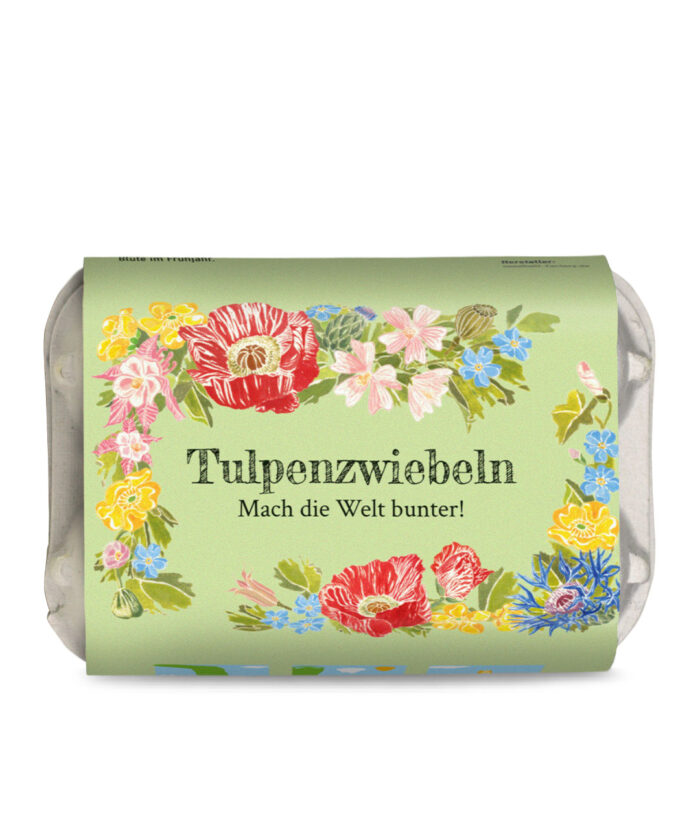 6 Tulpenzwiebeln im Mini-Eierkarton