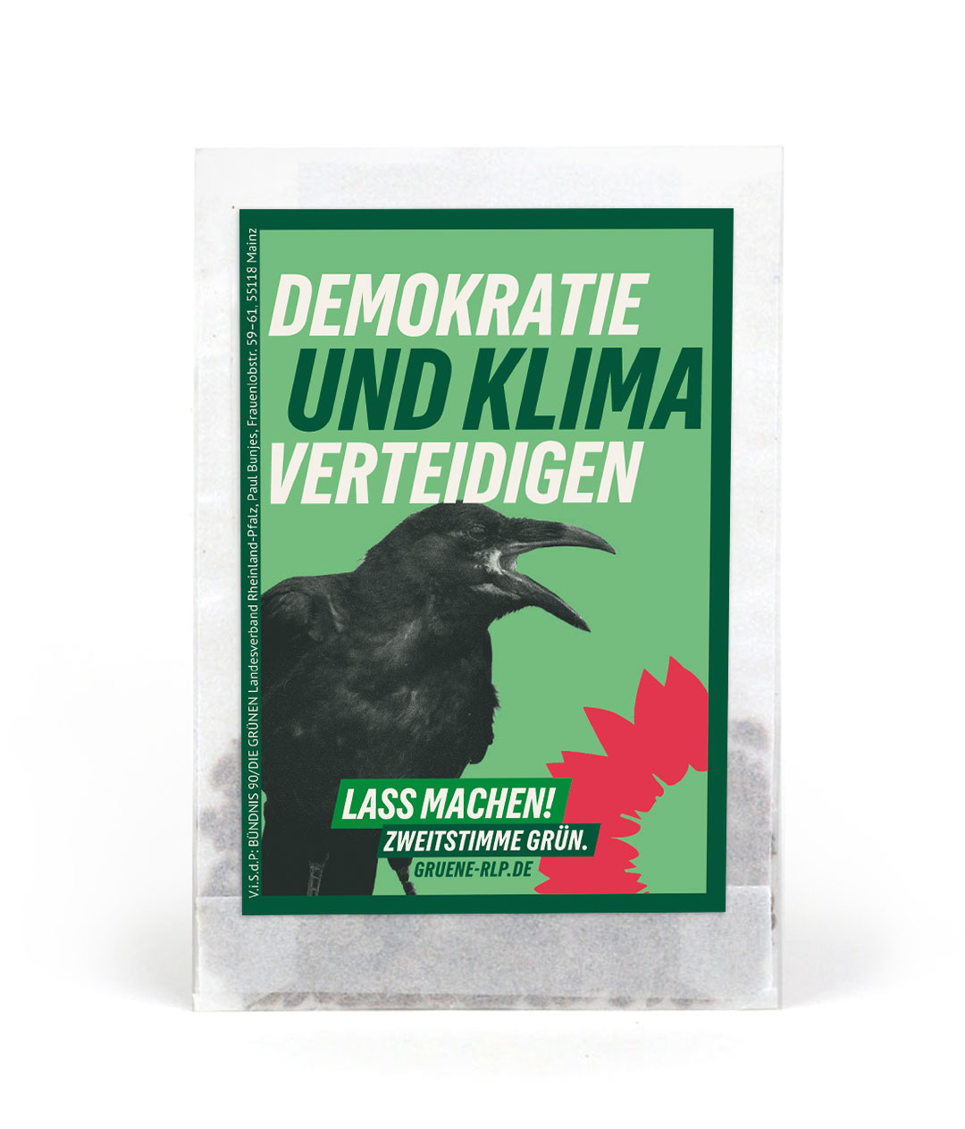 Vogelfutter-Tütchen Bündnis 90/Die Grünen Landtagswahl RLP 2026 1